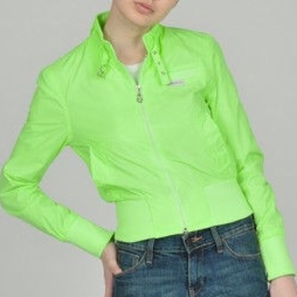 Members Only Jackets & Blazers - NEW Member’s Only neon lime bomber jacket/coat